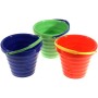 Kbelík dětský 16cm vroubkovaný s ouškem 1,4l 3 barvy plast