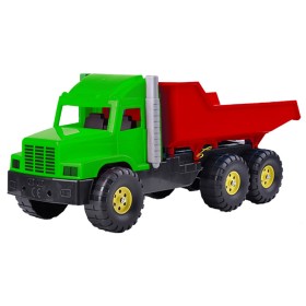 Auto nákladní 77cm zeleno-červené sklápěčka (Tatra) na písek plast