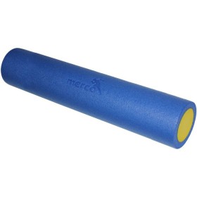 MERCO Válec masážní 90x15cm fitness roller pěnový modro-žlutý