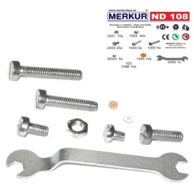 MERKUR ND108 šroubky a matičky * KOVOVÁ STAVEBNICE * Náhradní díl