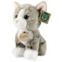 PLYŠ Kočka šedá 18cm sedící Eco-Friendly *PLYŠOVÉ HRAČKY*