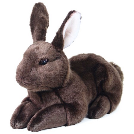 PLYŠ Králík hnědý ležící 36cm Eco-Friendly *PLYŠOVÉ HRAČKY*