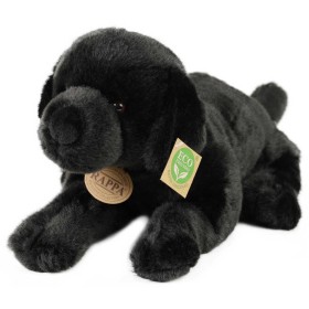 PLYŠ Pes Labrador 40cm černý ležící Eco-Friendly *PLYŠOVÉ HRAČKY*