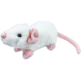 PLYŠ Myška bílá 21cm exkluzivní kolekce *PLYŠOVÉ HRAČKY*