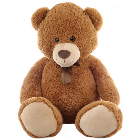 PLYŠ Medvěd s mašlí 120cm hnědý *PLYŠOVÉ HRAČKY*