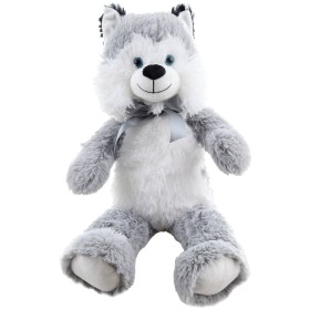 PLYŠ Pes Husky 55cm s mašlí *PLYŠOVÉ HRAČKY*