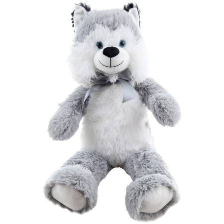 PLYŠ Pes Husky 55cm s mašlí *PLYŠOVÉ HRAČKY*
