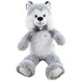 PLYŠ Pes Husky 55cm s mašlí *PLYŠOVÉ HRAČKY*
