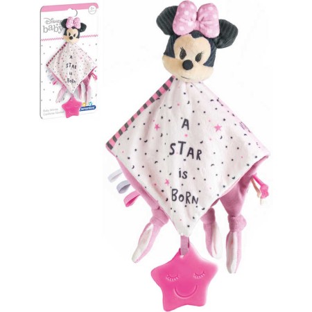 CLEMENTONI Muchláček baby Minnie usínáček s kousátkem pro miminko