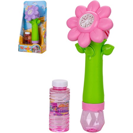 Bublifukovač Sun Fun květina set s náplní 90ml na baterie Světlo 2 barvy