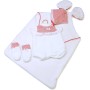 LLORENS Oblečení pro panenku miminko New Born 40-42cm s polštářkem M740-50