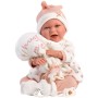 LLORENS Oblečení pro panenku miminko New Born 40-42cm s polštářkem M740-96