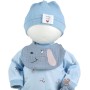 LLORENS Oblečení pro panenku miminko New Born 40-42cm s polštářkem M741-20