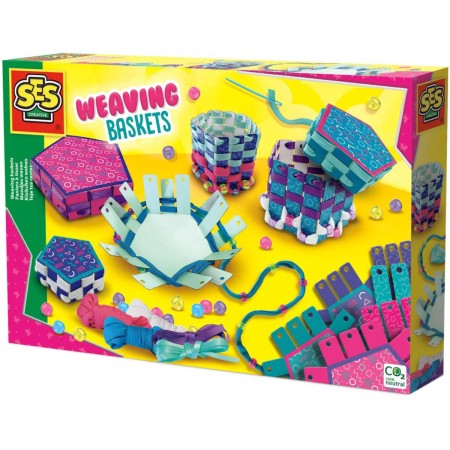 SES CREATIVE Výroba proplétaných krabiček kreativní set v krabici