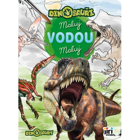 JIRI MODELS Maluj vodou Dinosauři omalovánky