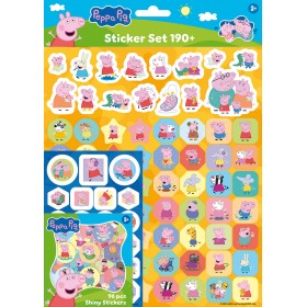 JIRI MODELS Samolepkový velký set 190+ prasátko Peppa Pig