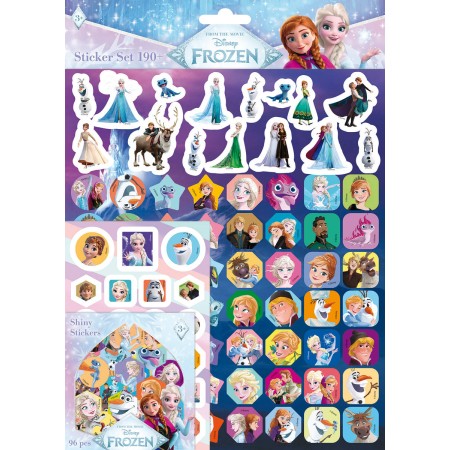 JIRI MODELS Samolepkový velký set 190+ Ledové království (Frozen)
