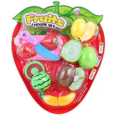 Kuchyňská krájecí sada ovoce na suchý zip s prkýnkem a nožíkem plast