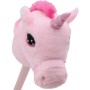 PLYŠ Zvířátko na tyči Hobby Horse kůň / jednorožec na baterie Zvuk 2 druhy