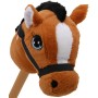 PLYŠ Zvířátko na tyči Hobby Horse kůň / jednorožec na baterie Zvuk 2 druhy