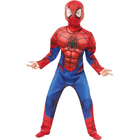 KARNEVAL Šaty Spiderman vel. M s vycpávkami (110-116cm) 5-6 let *KOSTÝM*