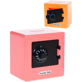 Pokladnička trezor 9cm dětská kasička s odemykáním na číselný kód 4 barvy plast