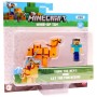 MINECRAFT Zvířátko natahovací set s postavičkou na klíček 4 druhy