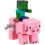 MINECRAFT Zvířátko natahovací set s postavičkou na klíček 4 druhy