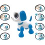 LEXIBOOK Mini robot pes interaktivní chodící na baterie Světlo Zvuk