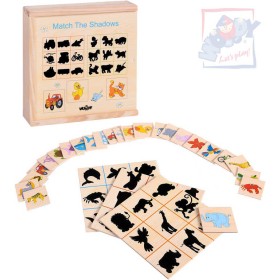 WOODY DŘEVO Hledání stínů Mašinka *DŘEVĚNÉ HRAČKY*