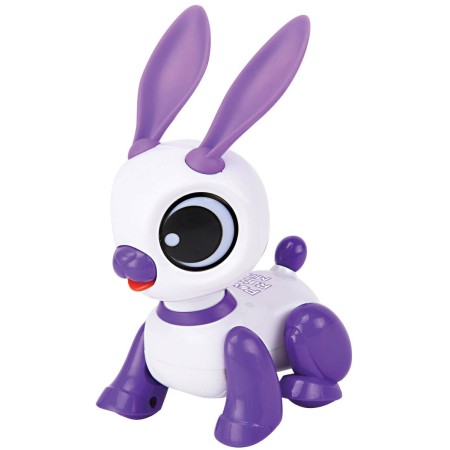 LEXIBOOK Mini robot králík interaktivní chodící na baterie Světlo Zvuk