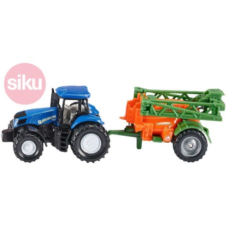 SIKU Model traktor s přívěsem na rozprašování hnojiva 1:87 kov