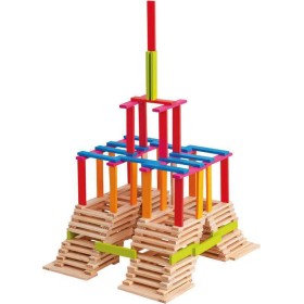 OLYMPTOY DŘEVO Kostky Emma set 200ks v kyblíku *DŘEVĚNÉ HRAČKY*