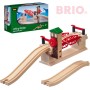 BRIO DŘEVO Set most železniční s výtahem + 2 koleje rozšíření k vláčkodráze
