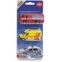 SIKU Autíčko záchranné složky set 3ks český design kov na kartě