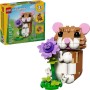 LEGO CREATOR Roztomilý křeček s květinou 3v1 31376 STAVEBNICE
