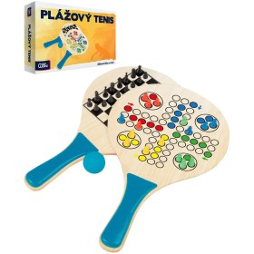 ALBI HRA Plážový tenis, šachy, Člověče, nezlob se 3v1 DŘEVO
