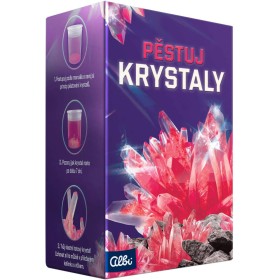 ALBI Pěstuj krystaly Červená experimentální vědecký vzdělávací set