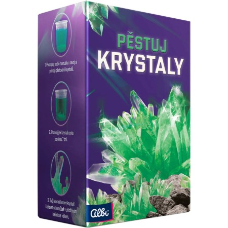 ALBI Pěstuj krystaly Zelená experimentální vědecký vzdělávací set