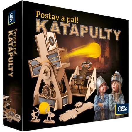 ALBI DŘEVO Postav a pal Katapulty *STAVEBNICE*