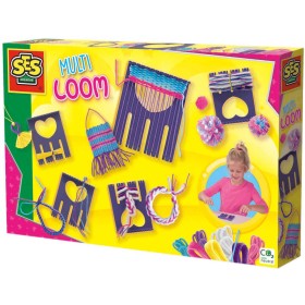 SES CREATIVE Stav tkalcovský velký kreativní set s přízí a bavlnkami