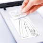 Style4Ever Návrhářská sada s podsvícenou podložkou na baterie Světlo USB