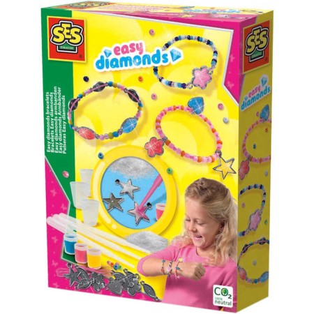 SES CREATIVE Výroba náramků s diamanty kreativní set v krabici