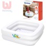 BESTWAY Baby bazének nafukovací 86x86x25cm bílý čtverec