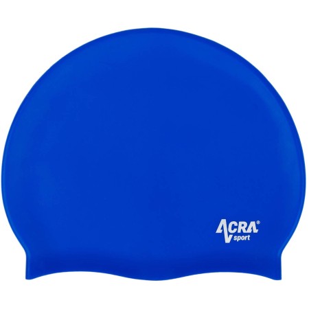 ACRA Čepice plavecká koupací silikonová do vody modrá