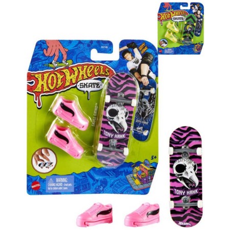 MATTEL HOT WHEELS Fingerboard set skateboard + 1 pár bot různé druhy