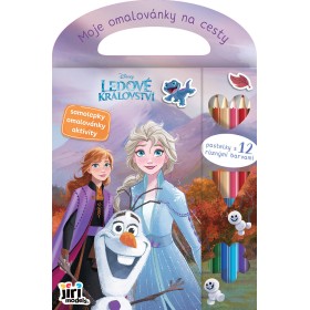 JIRI MODELS Moje omalovánky na cesty Frozen s pastelkami a samolepkami