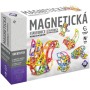 Stavebnice magnetická 89 dílků skládačka v krabici
