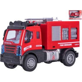 Auto hasičské s vodním dělem hasiči zpětný chod plast