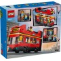 LEGO CITY Červený dvoupodlažní vyhlídkový autobus 60407 STAVEBNICE